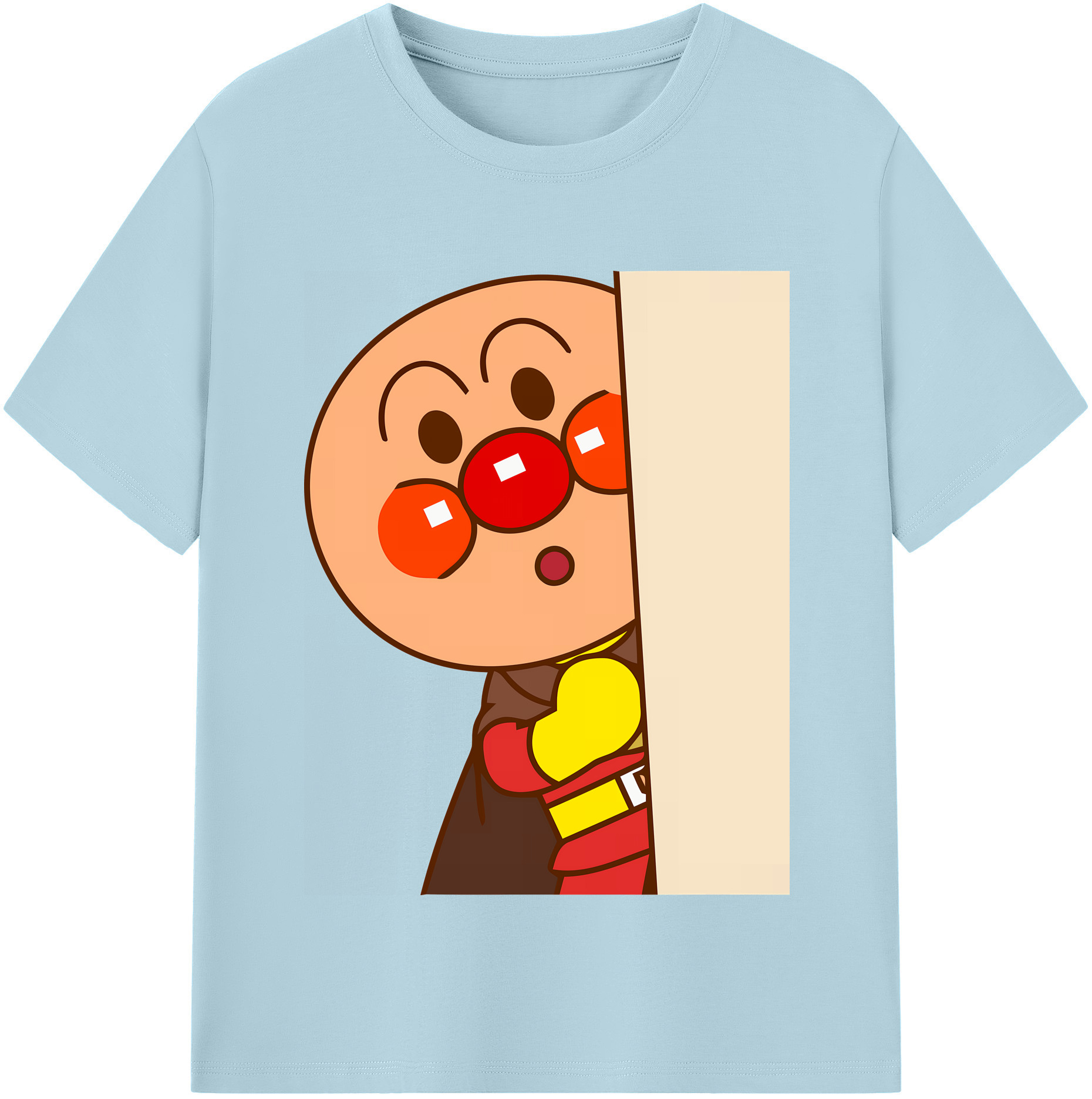 （画像用） アンパンマン Anpanman 綿100％半袖Tシャツ（フロントプリント）